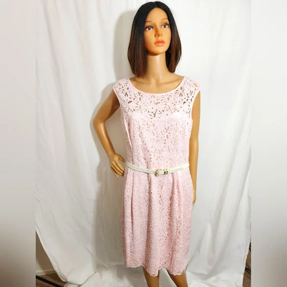 White House Black Market | Dresses | White House Black Market Pink Lace  Dress | Poshmark